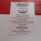 SEMIC Olympia-MM-72 #181Carol Vadnais California NHL - pikkukuva 2