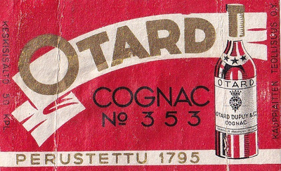 OTARD Cognac No 353 Perustettu 1795  b513