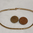 Vintage nilkkaketju Box Chain Gold double - pikkukuva 2