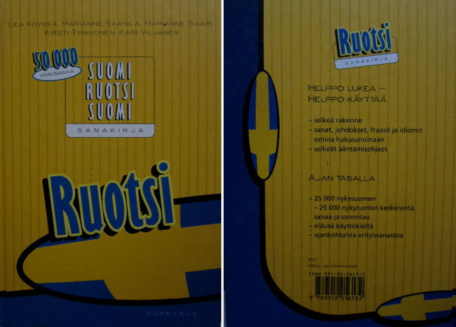 SUOMI - RUOTSI - SUOMI SANAKIRJA 18p. -01