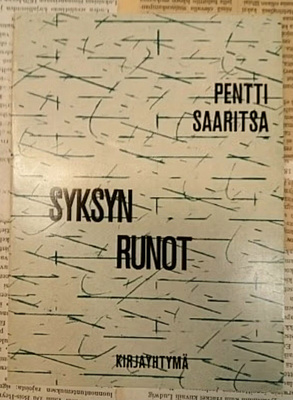 Pentti Saaritsa - Syksyn runot (nid.)