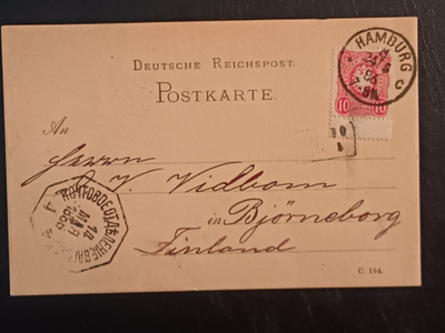 Kortti Saksa-Suomi 1886