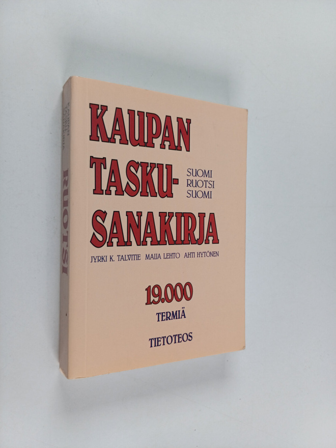 Jyrki K. Talvitie : Kaupan taskusanakirja Suomi-ruotsi-suomi
