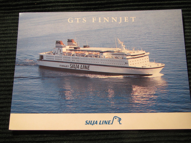 Silja Line. GTS Finjet. Laivapostikortti
