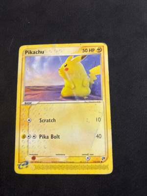 Pikachu 72/100 EX Sandstorm