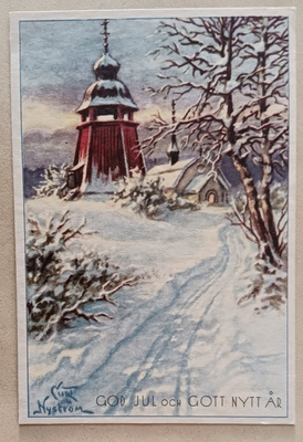Curt Nyström: Luminen tie kirkolle ja kellotapulille, p 1932