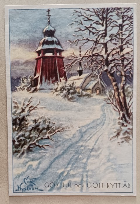 Curt Nyström: Luminen tie kirkolle ja kellotapulille, p 1932