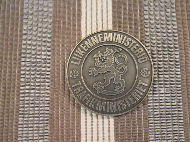 Liikenneministeriö mitali.