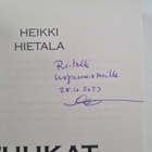 Heikki Hietala : Tuhkat (signeerattu, tekijän omiste) - pikkukuva 3