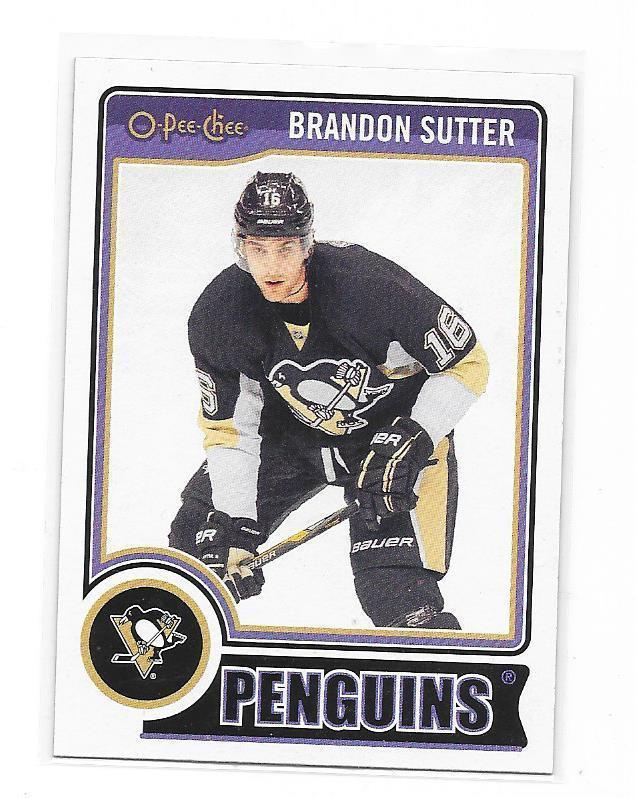2014-15 OPC #435 Brandon Sutter Pittsburgh Penguins