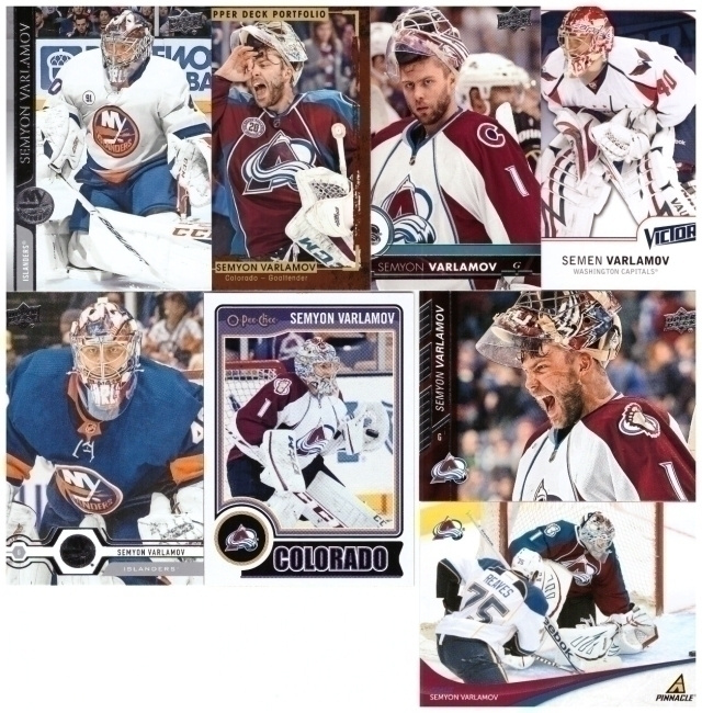 8 x Maalivahti SEMYON VARLAMOC Avalance, Islanders, Capitals