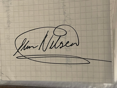 Elin Nilsen nimikirjoitus paperilla
