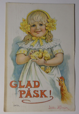 Jenny Nyström Pääsiäskortti vuodelta 1916