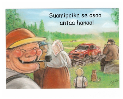"SUOAMIPOIKA SE OSAA...!" -KORTTI / Hörölä