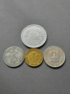 kolikkosetti 1949, 4kpl
