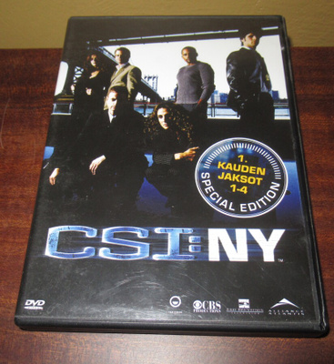 CSI:NY 1.kausi jaksot 1-4 Rikossarja dvd