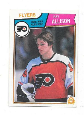1983-84 OPC #259 Ray Allison , Philadelphia Flyers