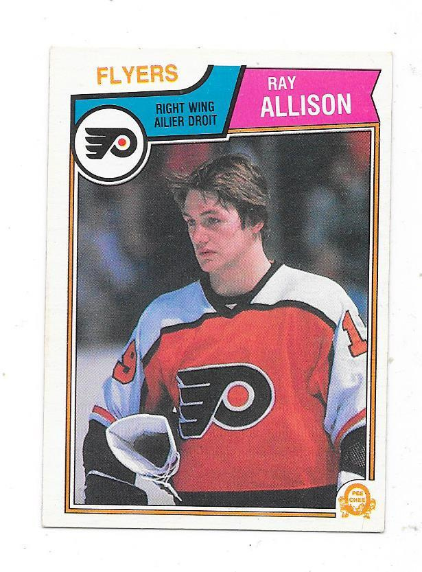 1983-84 OPC #259 Ray Allison , Philadelphia Flyers