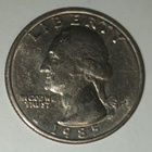 USA quarter dollar 1985 P, 2 kuvaa - pikkukuva 1