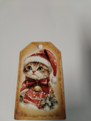 Joululahja paketti kortti,käyttämätön.