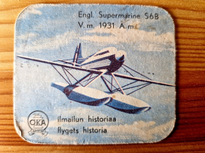 Oka ilmailunhistoria kahvikuvasarja Supermarine S6B