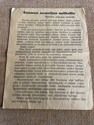 WW2 Venäläisten lentolehtinen  6