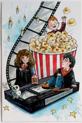 "POPCORNIT"-POSTIKORTTI