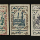 Itävalta Notgeld 10, 20, 50 Heller, St. Pölten VF - pikkukuva 1