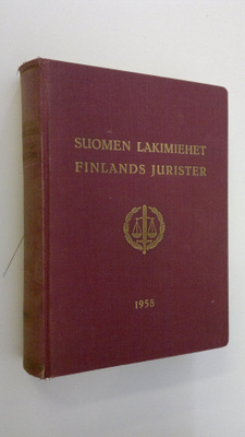 Eero (toim.) Schrey : Suomen lakimiehet 1958 = Finlands j...