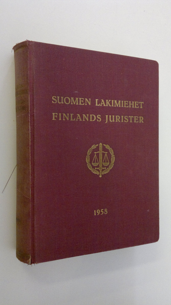 Eero (toim.) Schrey : Suomen lakimiehet 1958 = Finlands j...