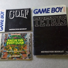 3Kpl Gameboy Ohjeita Turtles , Golf , Tetris - pikkukuva 1
