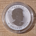5 Dollaria 2009 Kanada. Maple leaf 1 oz 9999 hopea Proof - pikkukuva 1
