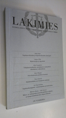 Lakimies 7-8/2011 : Suomalaisen lakimiesyhdistyksen aikak...
