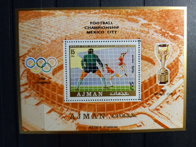 JALKAPALLO Olympialaiset urheiluaiheinen blokki AJMAN **
