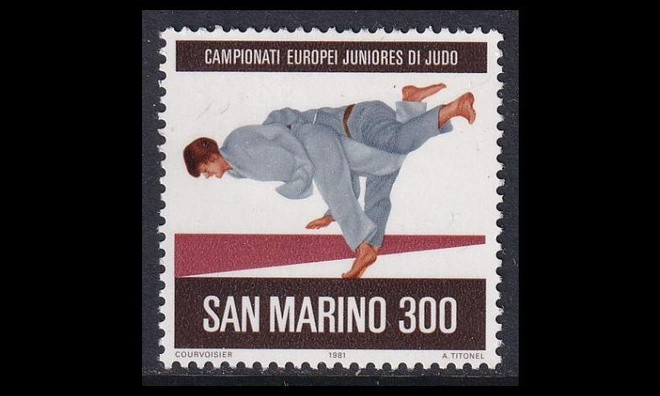 San Marino 1240 ** Judon junioreiden EM-kilpailut (1981)