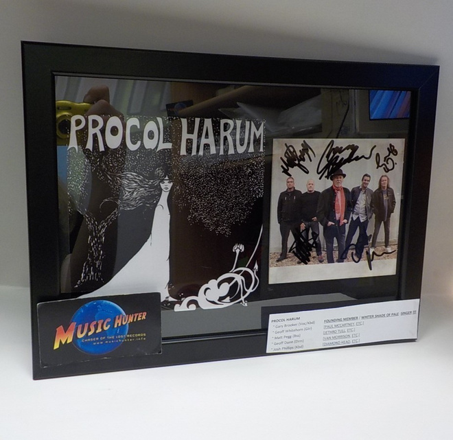 PROCOL HARUM NIMMARITAULU 5 x nimikirjoitukset