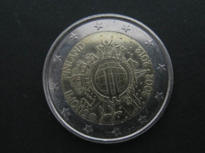 2 e  Euro 10 vuotta 2002-2012 Suomi