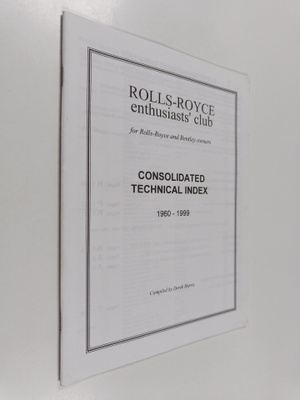 Derek Harris : Consolidated Technical Index 1960-1999