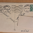 kukkakortti, ruusukehyksessä, kulkenut 1956 - pikkukuva 2