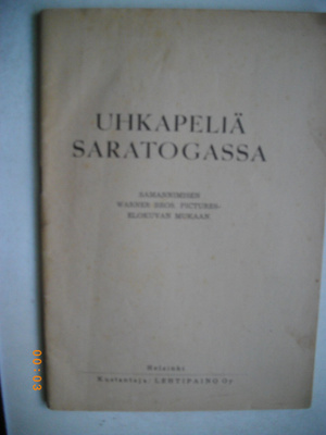 Uhkapeliä Saratogassa.