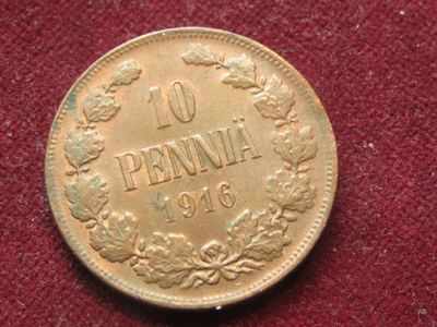 10 penniä 1916