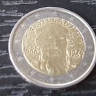 SUOMI Nobel kirjailija F. E. Sillanpää 2€ juhlaraha 2013 - pikkukuva 1