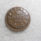 10 penniä 1915 Kulkematon tasaisesti patinoitunut, - pikkukuva 1
