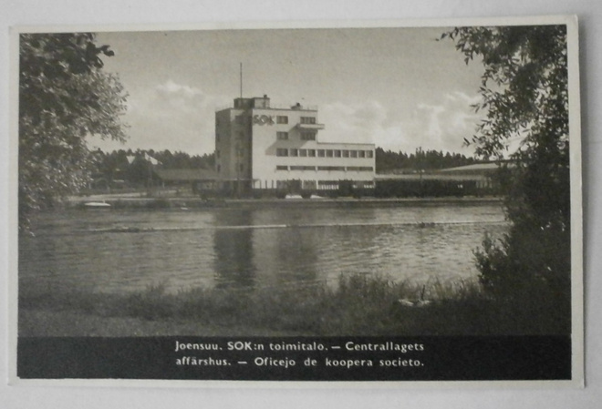 Joensuu, SOK:n toimitalo 1940, vanha mv pk, ei p.