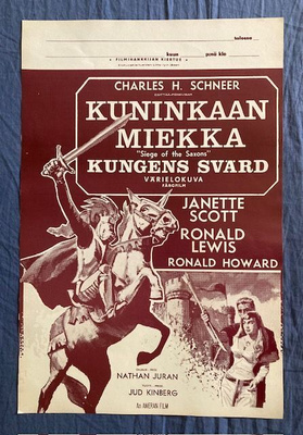 Kuninkaan miekka. Elokuvajuliste.