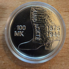 5 kpl Aino Ackte 100 mk 2001 hopeaa - pikkukuva 2