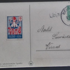 Pp-leima LIHJAMO / Keuruu joulukortilla 1954 - pikkukuva 1
