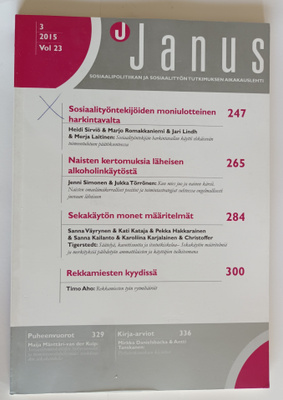 Janus 3/2015, Vol 23