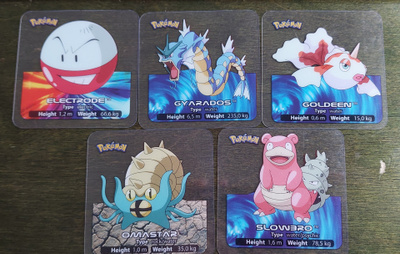 Pokemon lamincards 5kpl