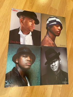 Chris Brown Pharrell Ne-Yo Usher juliste